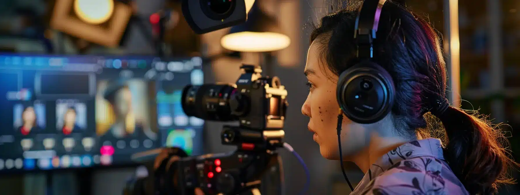 a person using professional equipment to create engaging videos for different platforms.